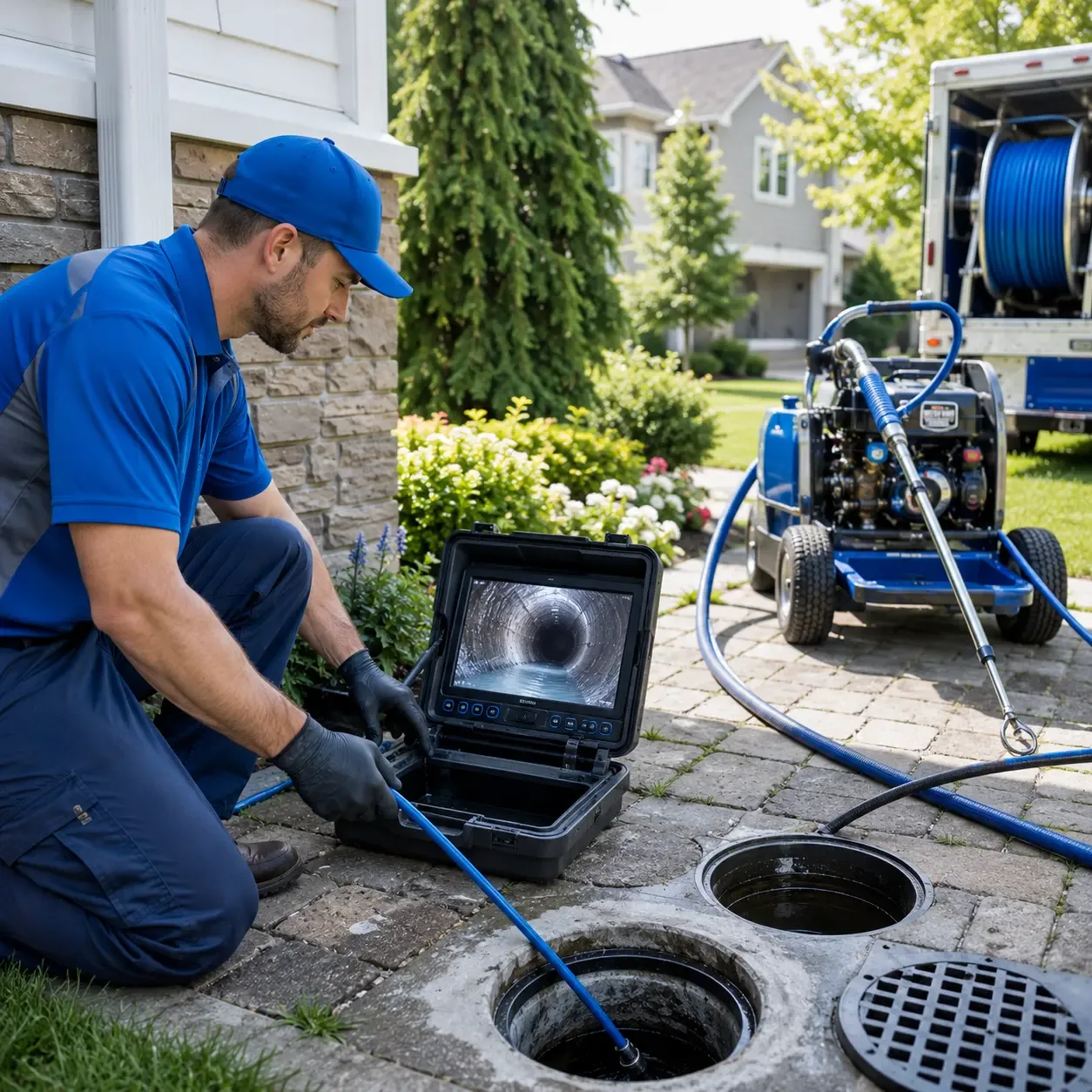 Outdoor drain cleaning professionals serving Long Island, ME